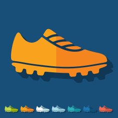 Flat design sneakers N23