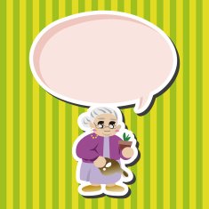 family grandmother character theme elements N35