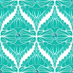 Vintage seamless pattern with gemstones
