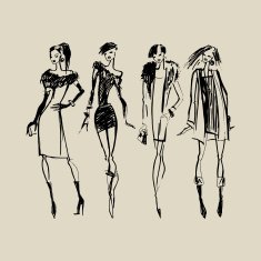 Silhouettes of Fashion Women