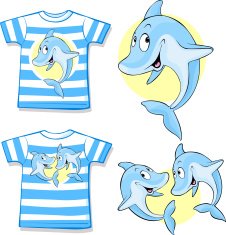 kid shirt with dolphin N2