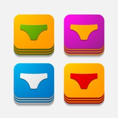 square button trunks N25