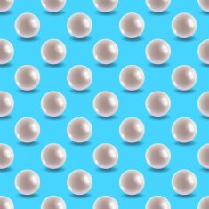 Vector pearl tile seamless pattern N6