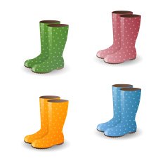 Vector Rubber Boots