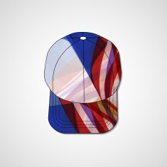Abstract illustration on peaked cap N37