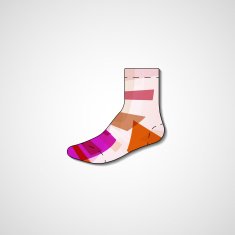Abstract illustration on sock N150