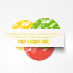 Vector abstract circles template Object web N10