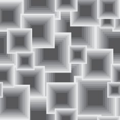 monochrome abstract ornament seamless pattern