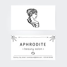 vector design business cards beauty salon hairdressers or plastic surgery N2