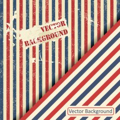 Vintage design template with stripes
