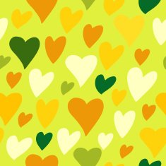 Seamless pattern with colorful hearts N2