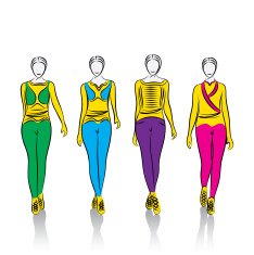 creative fashion model
