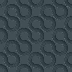 Zig-zag dark seamless vector background with 3D effect