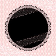 Vintage lace frame ornamental flowers Vector texture