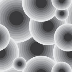 monochrome geometric ornament seamless pattern N2