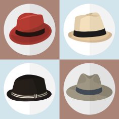 Collection of hat man icon great