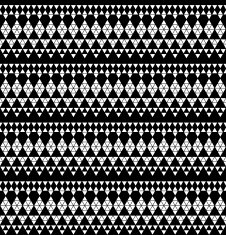 Tribal monochrome lace N23