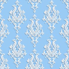Vector Floral Damask Seamless Pattern N3