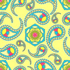 Bright seamless paisley pattern N2