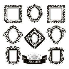 Set of vintage baroque frames
