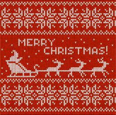Sweater with Santa and his deers