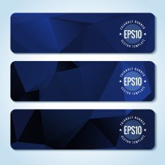 Abstract vector header banners N22