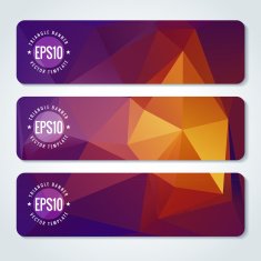 Abstract vector header banners N29
