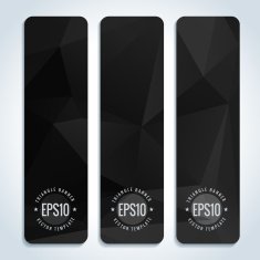 Abstract vector header banners N31