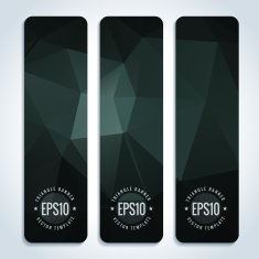 Abstract vector header banners N33