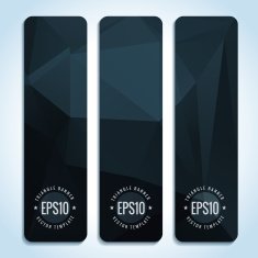 Abstract vector header banners N34