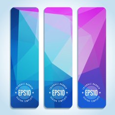 Abstract vector header banners N35