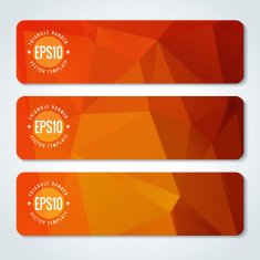 Abstract vector header banners N39