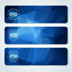 Abstract vector header banners N41