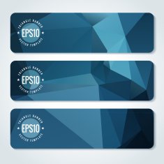 Abstract vector header banners N42