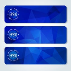 Abstract vector header banners N50