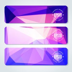 Abstract vector header banners N58