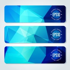 Abstract vector header banners N59