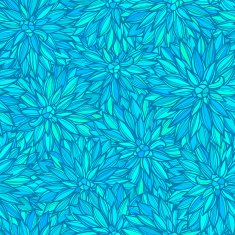 Seamless pattern with flowers Dahlia N5