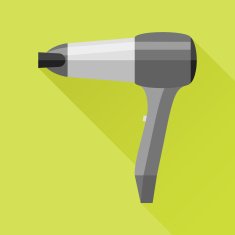 Hairdryer flat icon