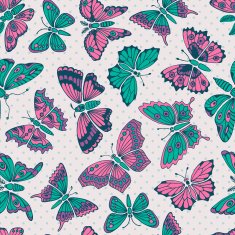 seamless pattern with decorative butterflies N9