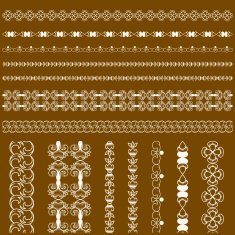 Calligraphic lace brush set N4