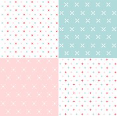 Set of seamless geometric patterns N21