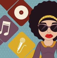 afro style design N5