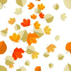 Seamless texture of autumn leaves N4