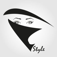 Fashion girl in sketch-style N127