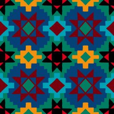 Native american geometric pattern N17
