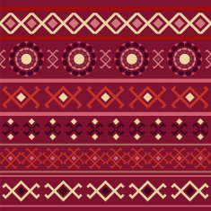 Marsala seamless geometric pattern