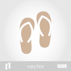 Flip Flops vector icon