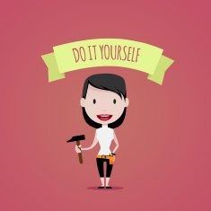 DIY Girl Illustation N2