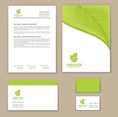 Eco green leaf logo template